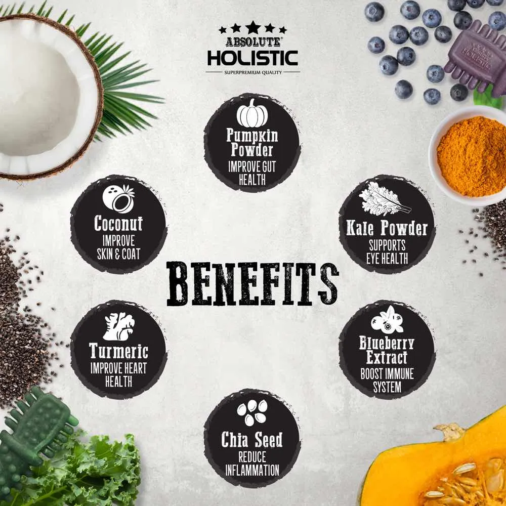 12 FOR $12: Absolute Holistic Boost Kale Grain-Free Dental Dog Chew 25g