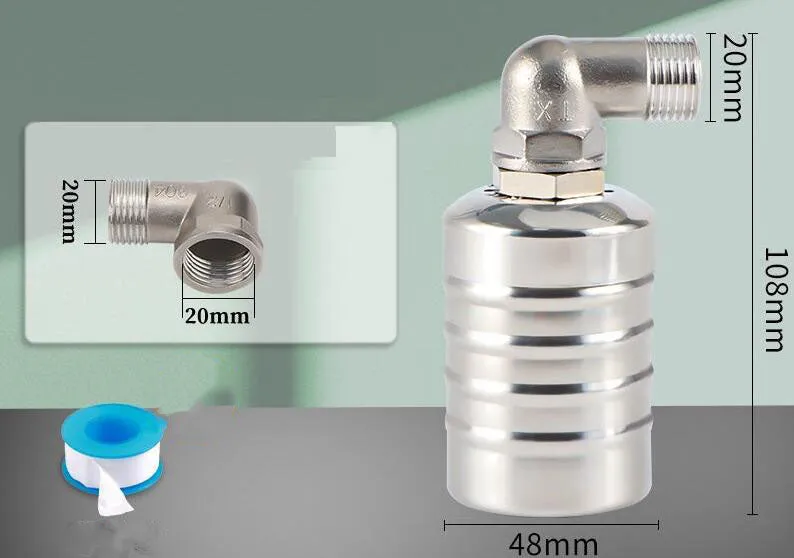  304 stainless steel water level control float valve