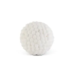 6 Inch White Pom Pom Ball Ornament