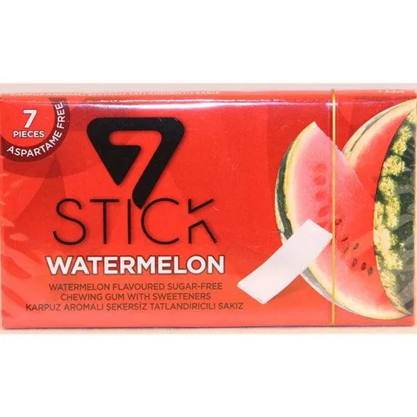 7 STICK BUBBLEGUM WATERMELON 14.5GM