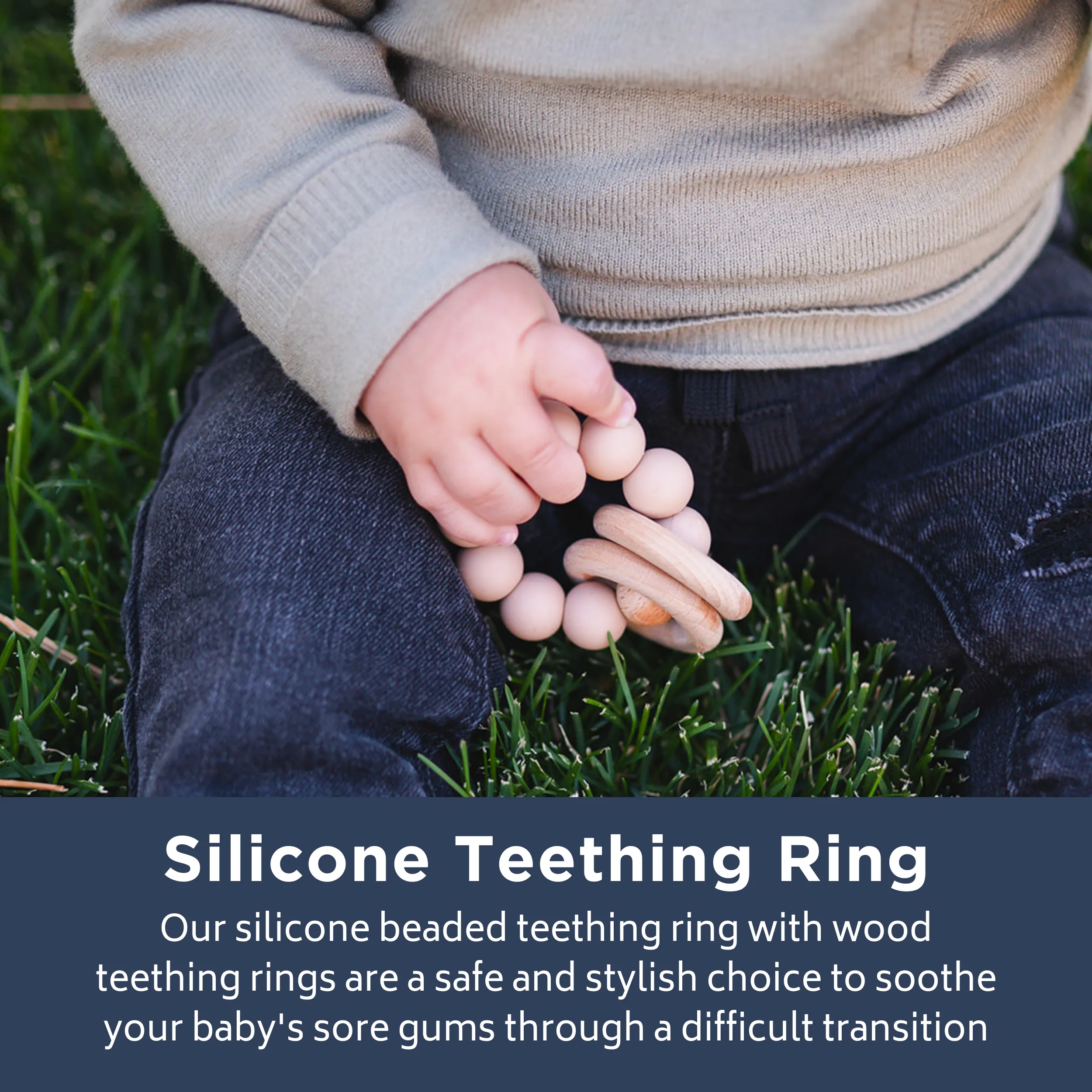 Babeehive Goods Apricot Teething Ring