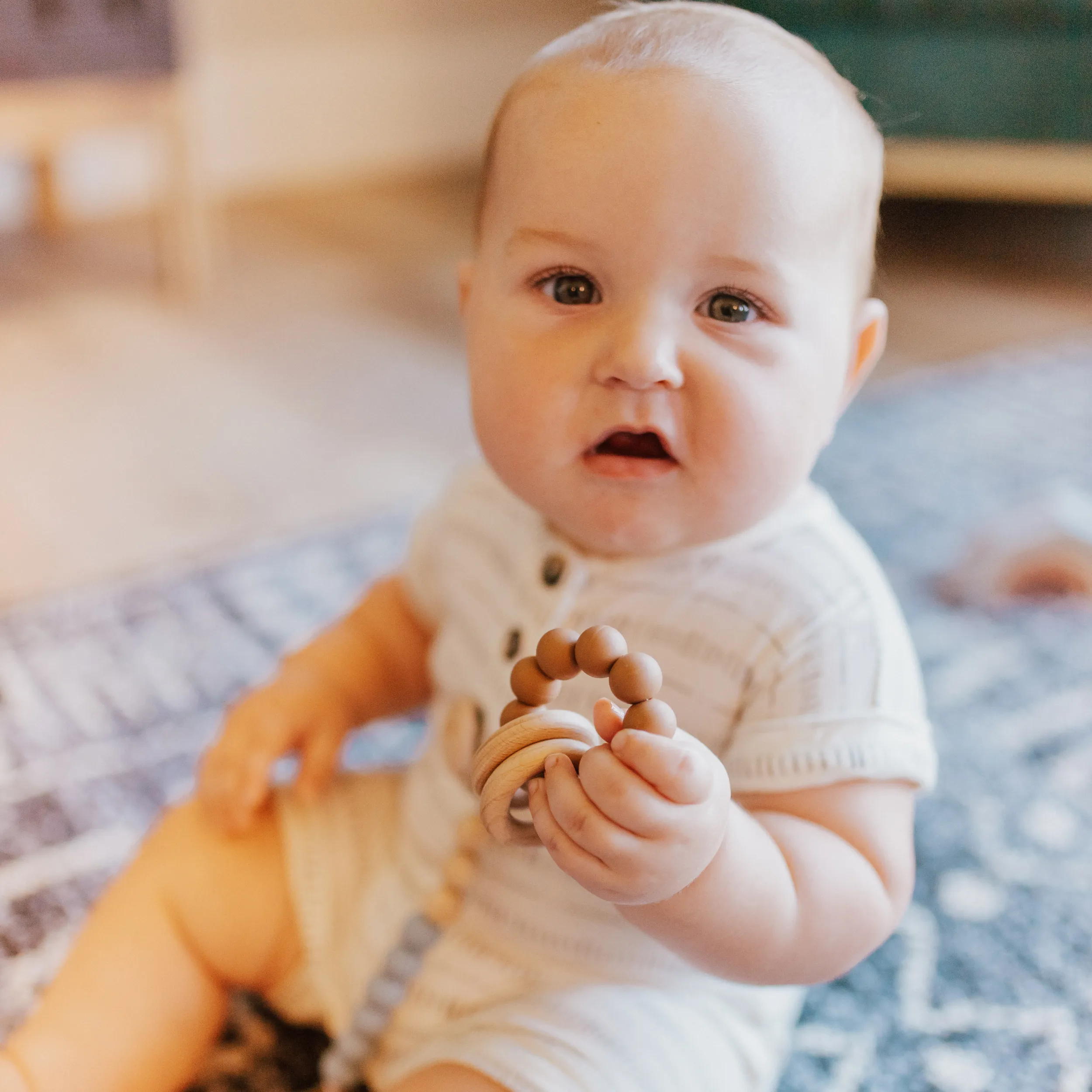Babeehive Goods Apricot Teething Ring