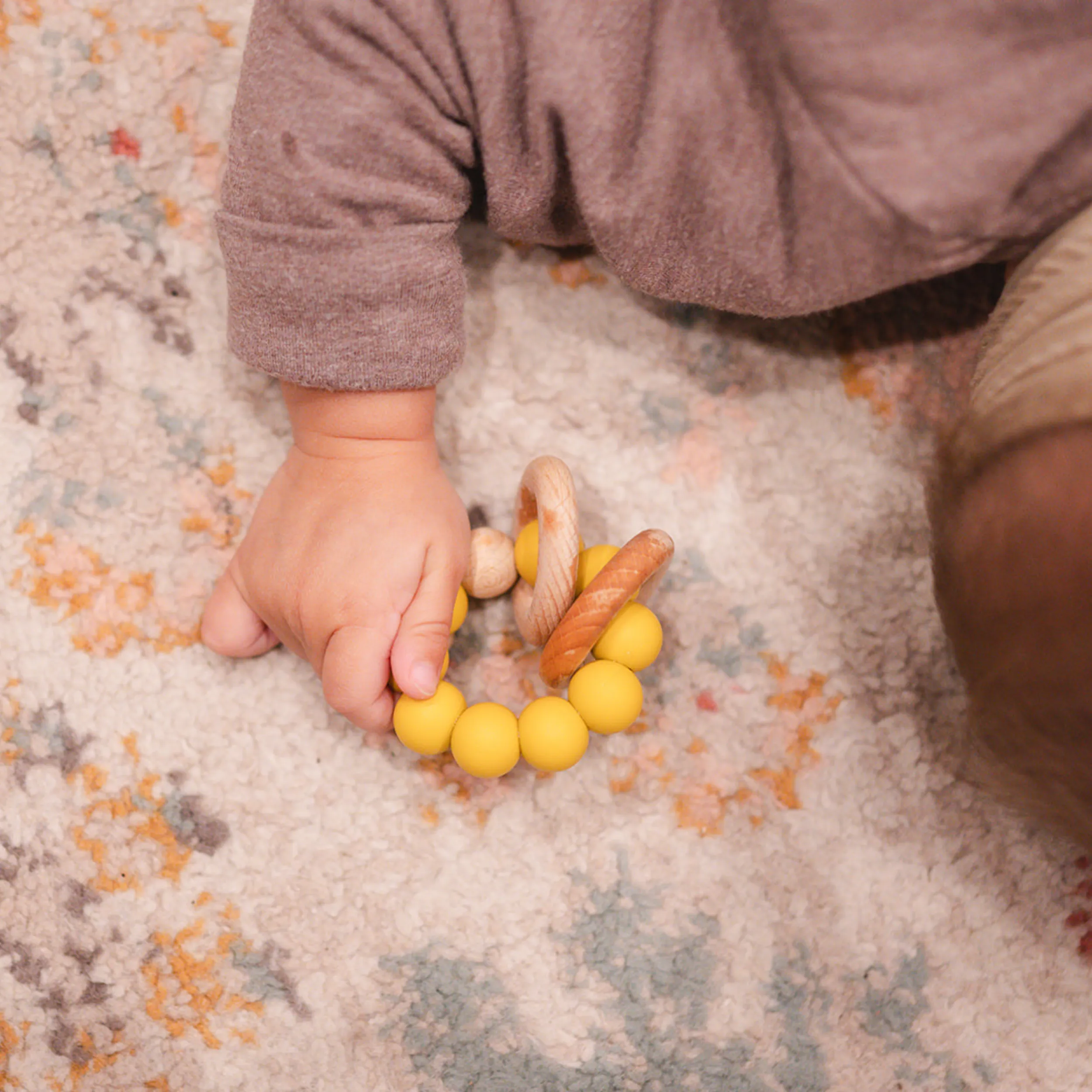 Babeehive Goods Apricot Teething Ring