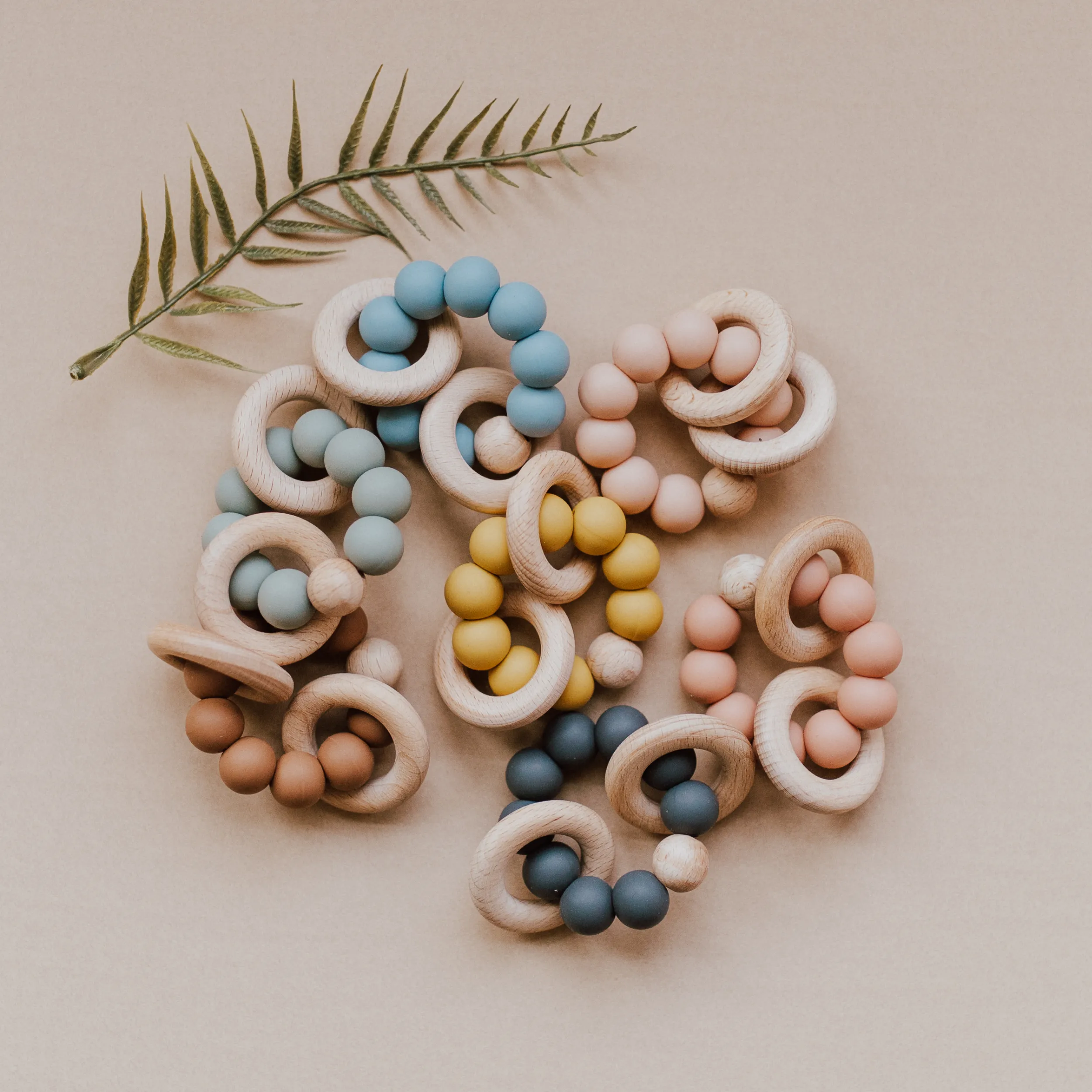Babeehive Goods Apricot Teething Ring