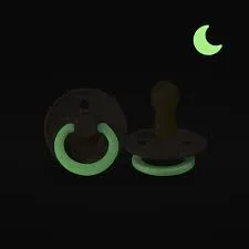 BIBS - Dummies 2 Pack - Colour Night Glow - Size 2 - (6  months)