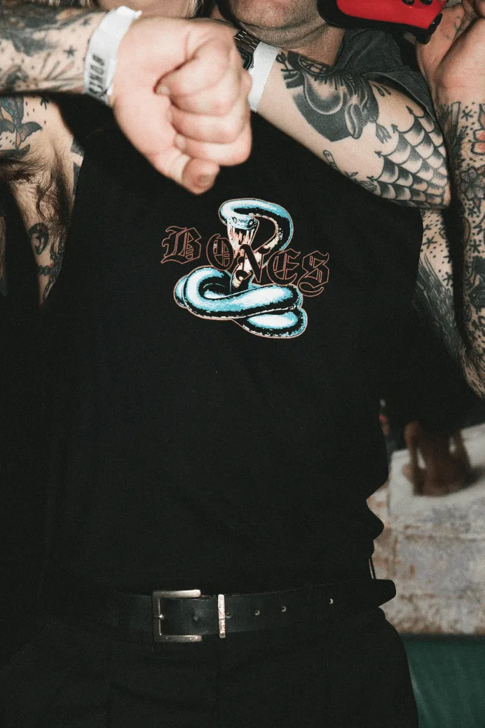 BILLY BONES SNAKEY BONES TANK - VINTAGE BLACK