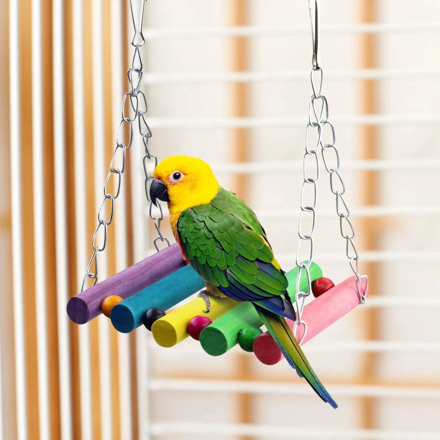 Bird Toys 8 Pack Parrot Toys for Small Parakeets Cockatiels