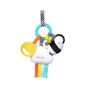 Bitzy Busy Ring Teething Activity Toy - High Contrast