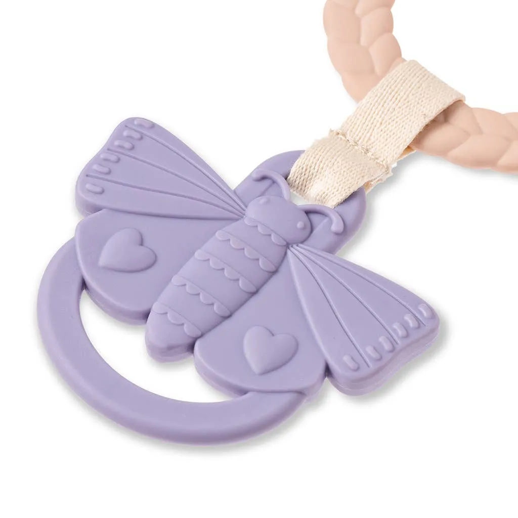 Bitzy Busy Ring™ Teething Activity Toy: High Contrast