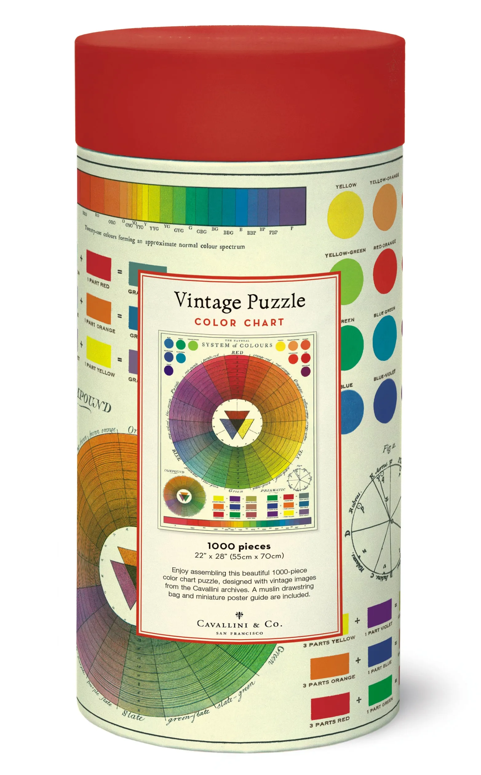 Cavallini & Co. Color Wheel 1000 Piece Puzzle