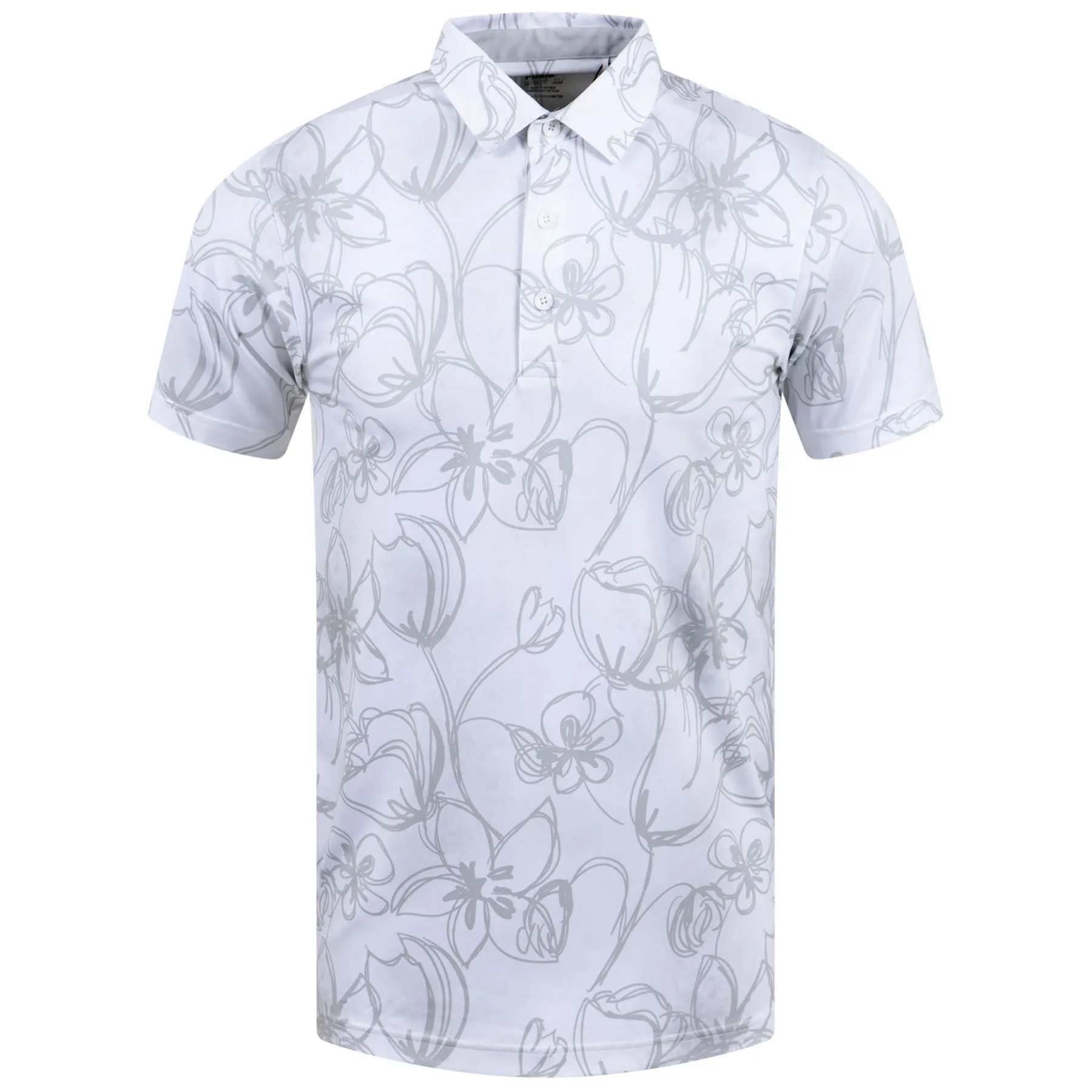 Cloudspun Stems Polo Bright White/High Rise - SS23