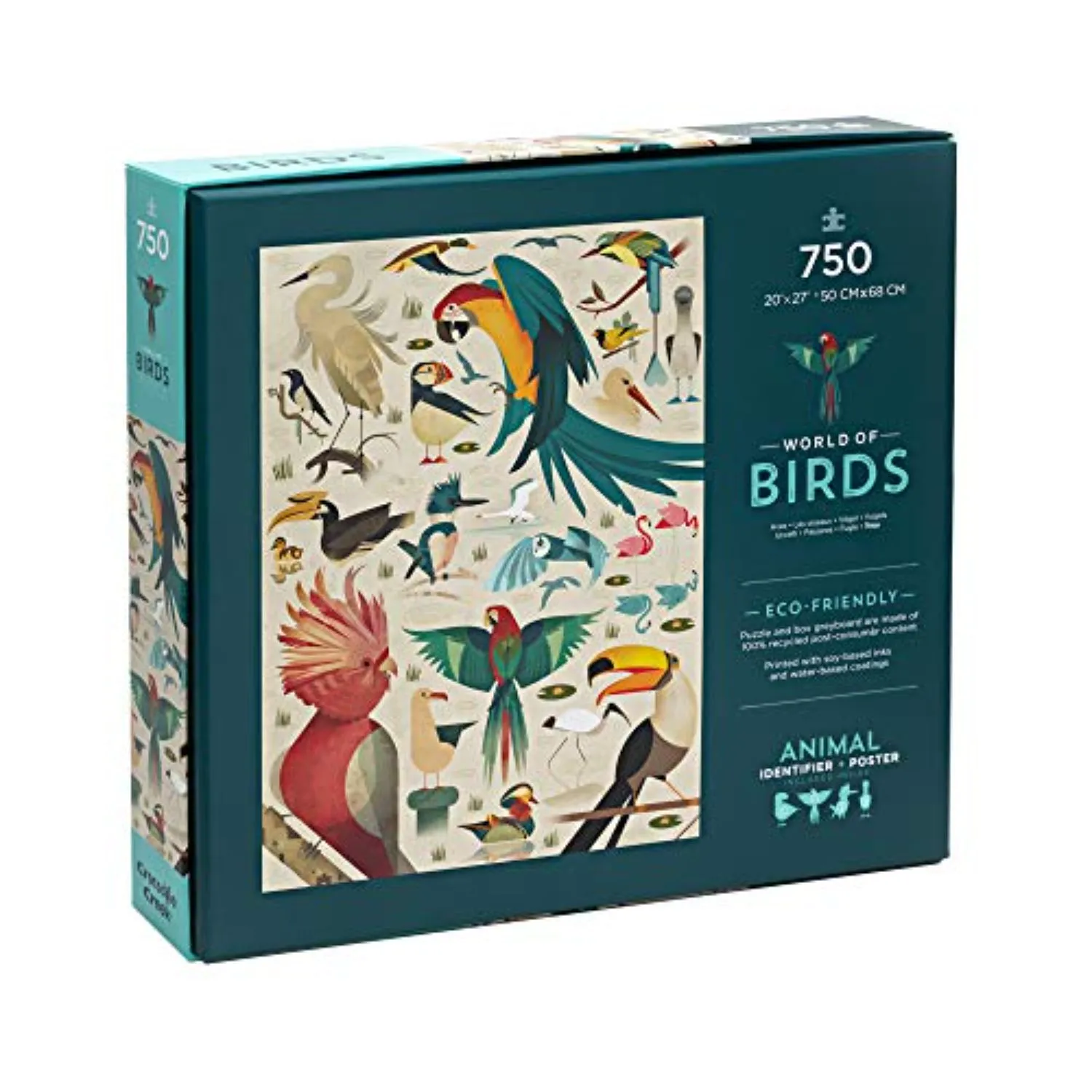Crocodile Creek 750 Piece Family Puzzle World Of Birds