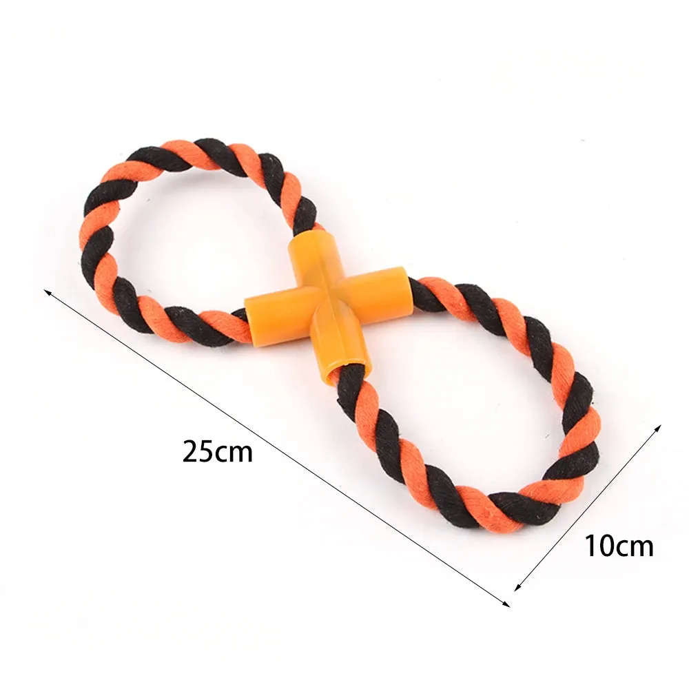 Dog Chew Toys - Durable Knot Rope Ball and Dumb bell