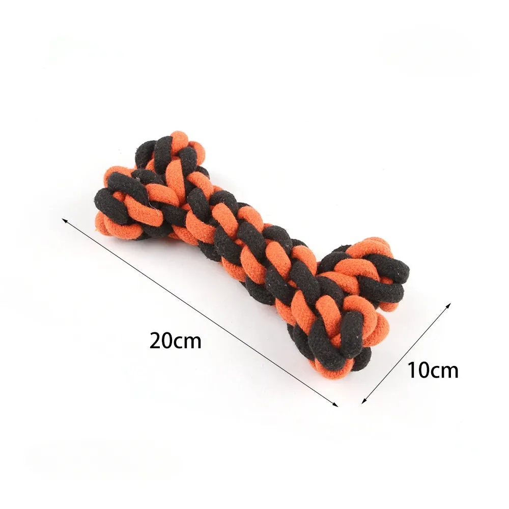 Dog Chew Toys - Durable Knot Rope Ball and Dumb bell