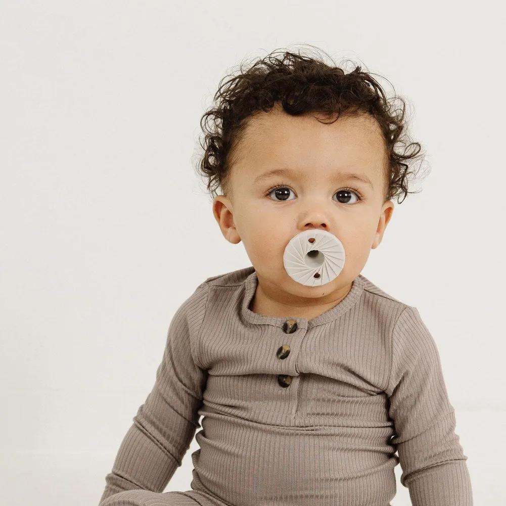 Doodle & Co. Tokyo Pop Pacifier - Cream/Coal (Stage 1, 0 Months and up)