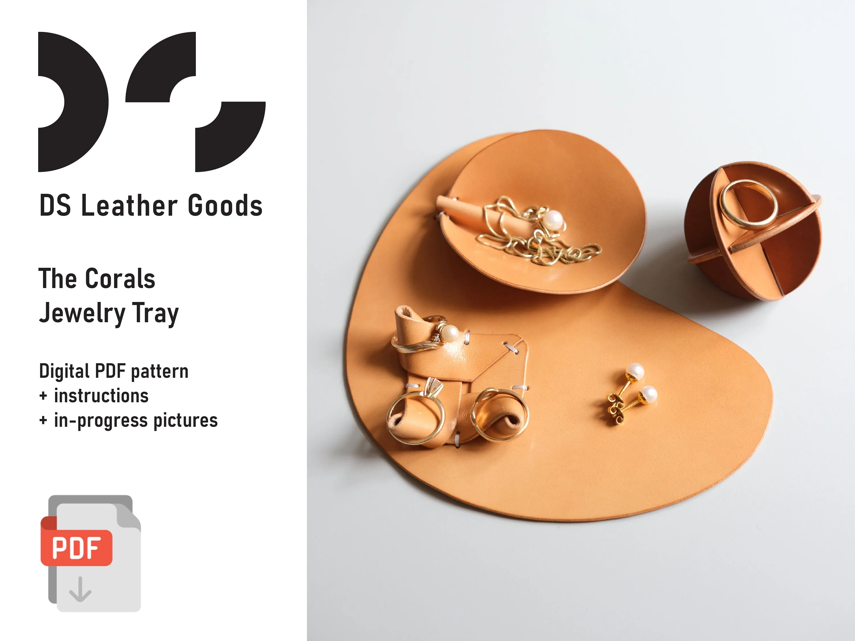DS-016 The Corals Jewelry Tray Digital Pattern