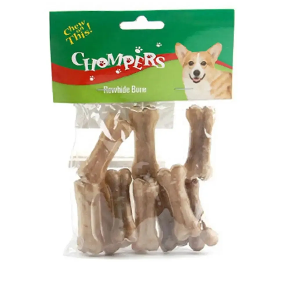 Durable Cowhide Chew Bones for Medium & Large Dogs