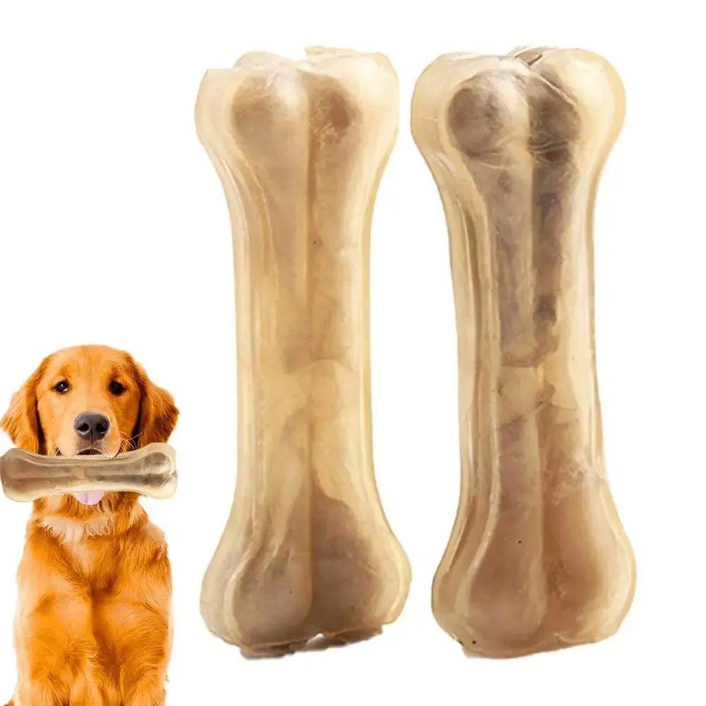 Durable Cowhide Chew Bones for Medium & Large Dogs