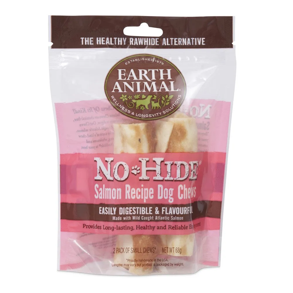 Earth Animal No-Hide ®  Salmon Small Chews 2pk 68g