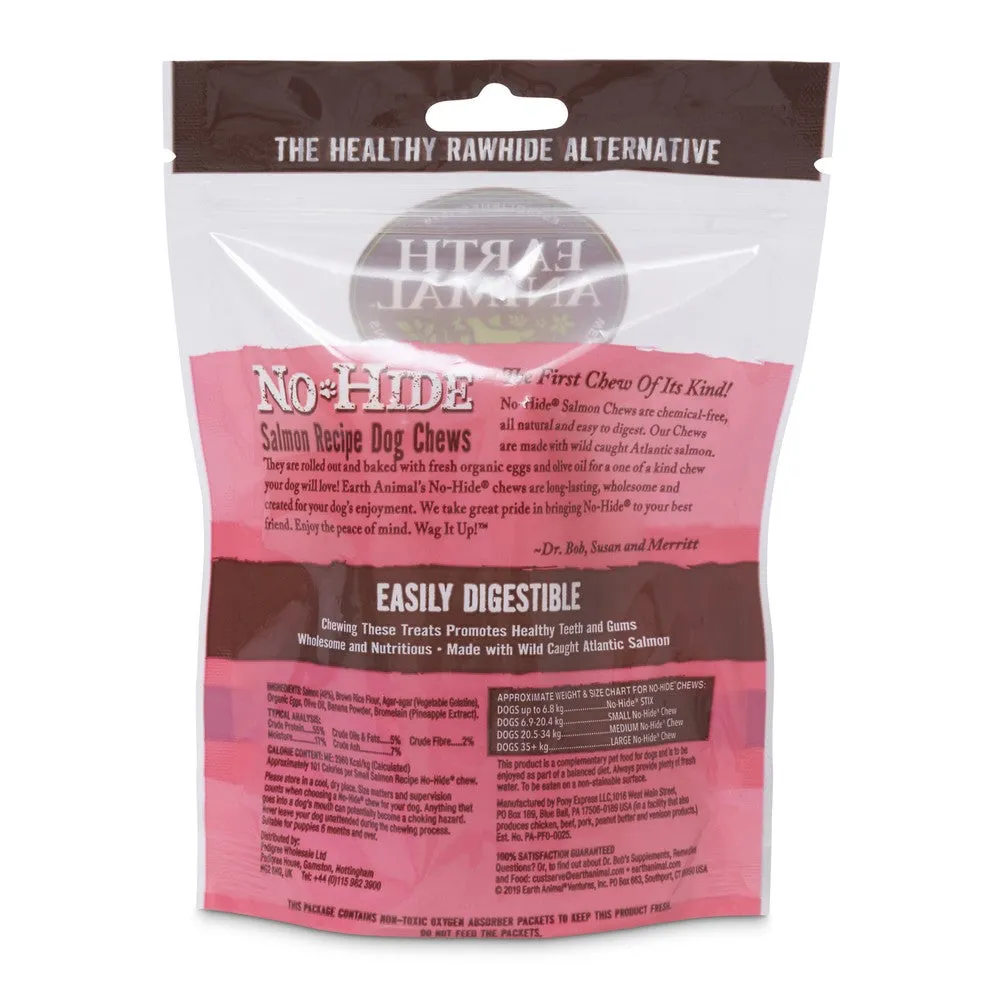 Earth Animal No-Hide ®  Salmon Small Chews 2pk 68g