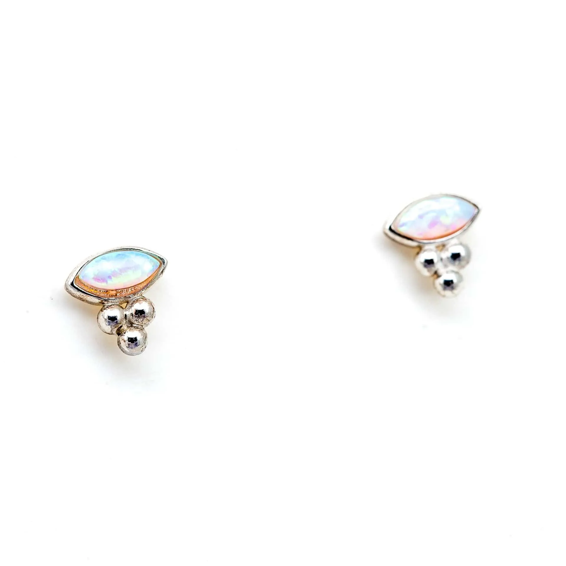 East-West Opal Studs