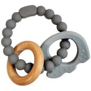 Elephant Teetherg Ring Blue & Natural 14cm