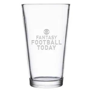 Fantasy Football Today Podcast Logo Laser Engraved Pint Glass