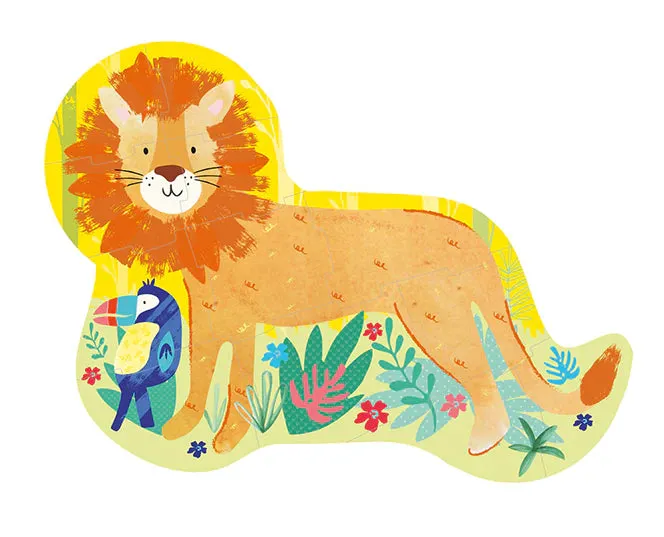 Floss & Rock Lion Jigsaw Puzzle - 12 Pieces
