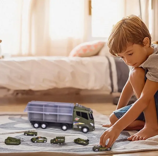 Fun Little Toys 12-in-1 Military Truck Toy Set