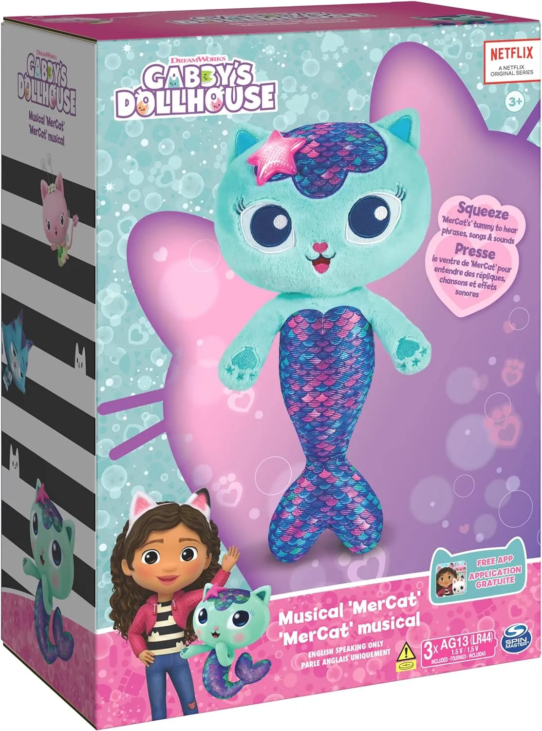 Gabby's Dollhouse Feature MerCat Plush