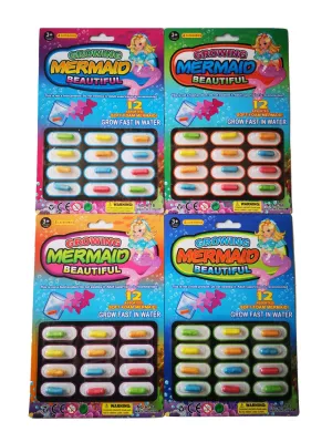 Growing Animlas - Assorted Soft Foam Animals- 4 x Packs