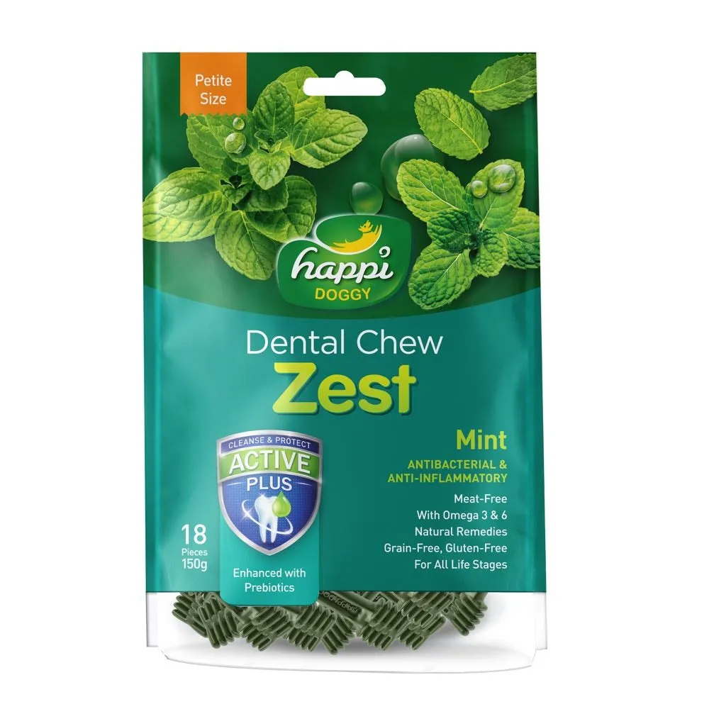 Happi Skippi (Doggy) Zest Petite Mint Dental Dog Chew 150g