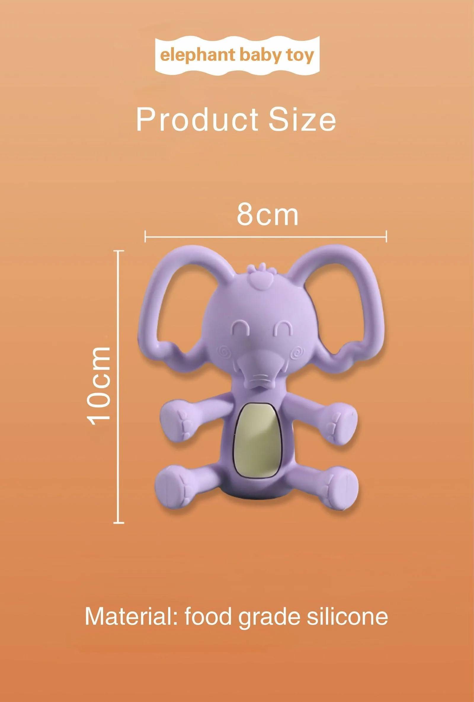 High Quality Elephant Shape Teether for Babies to Soothe their Gums