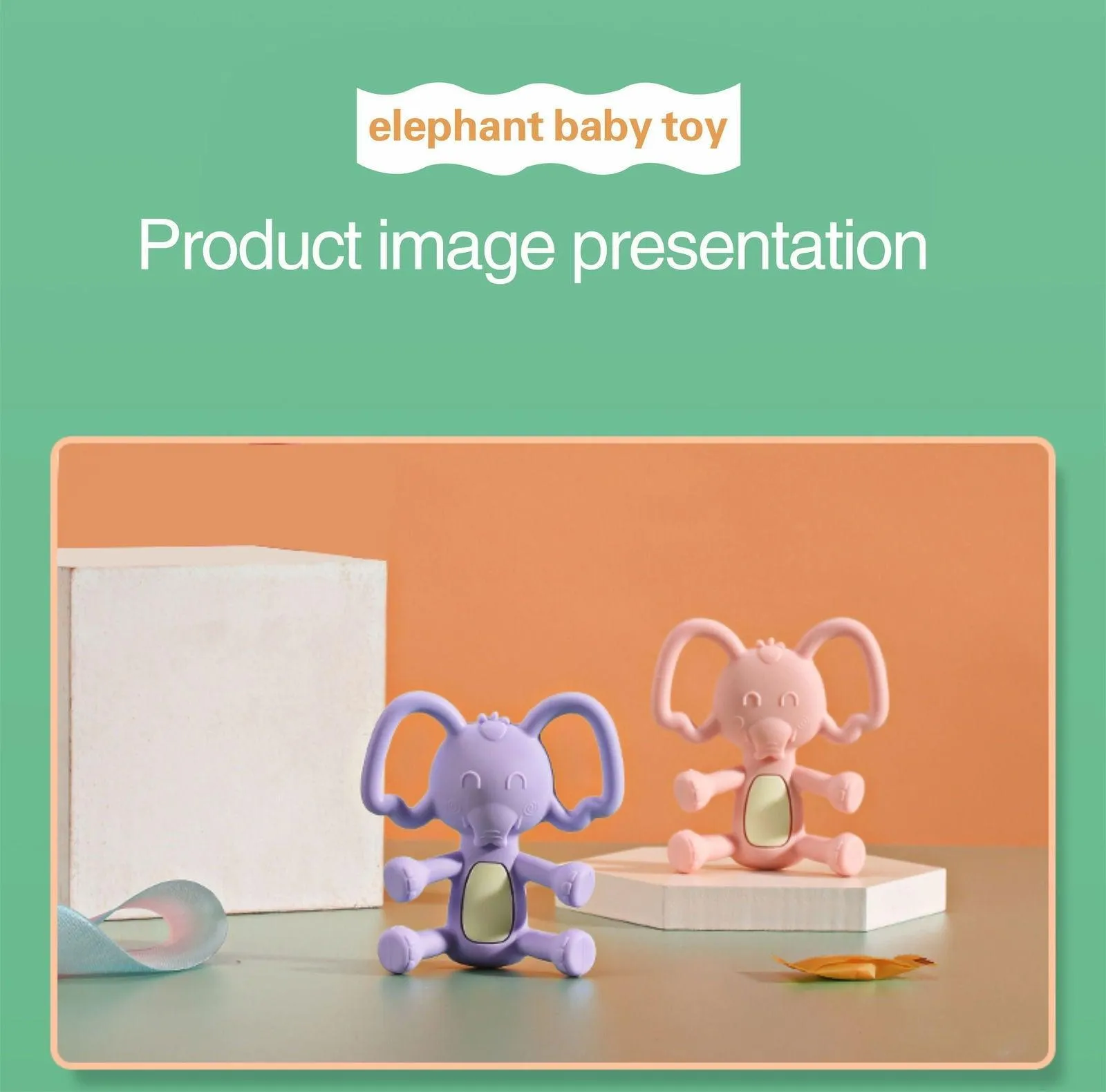 High Quality Elephant Shape Teether for Babies to Soothe their Gums