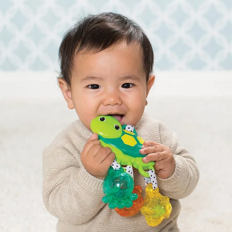 Infantino Jingle Sea Charms Turtle Rattle _ 0M 