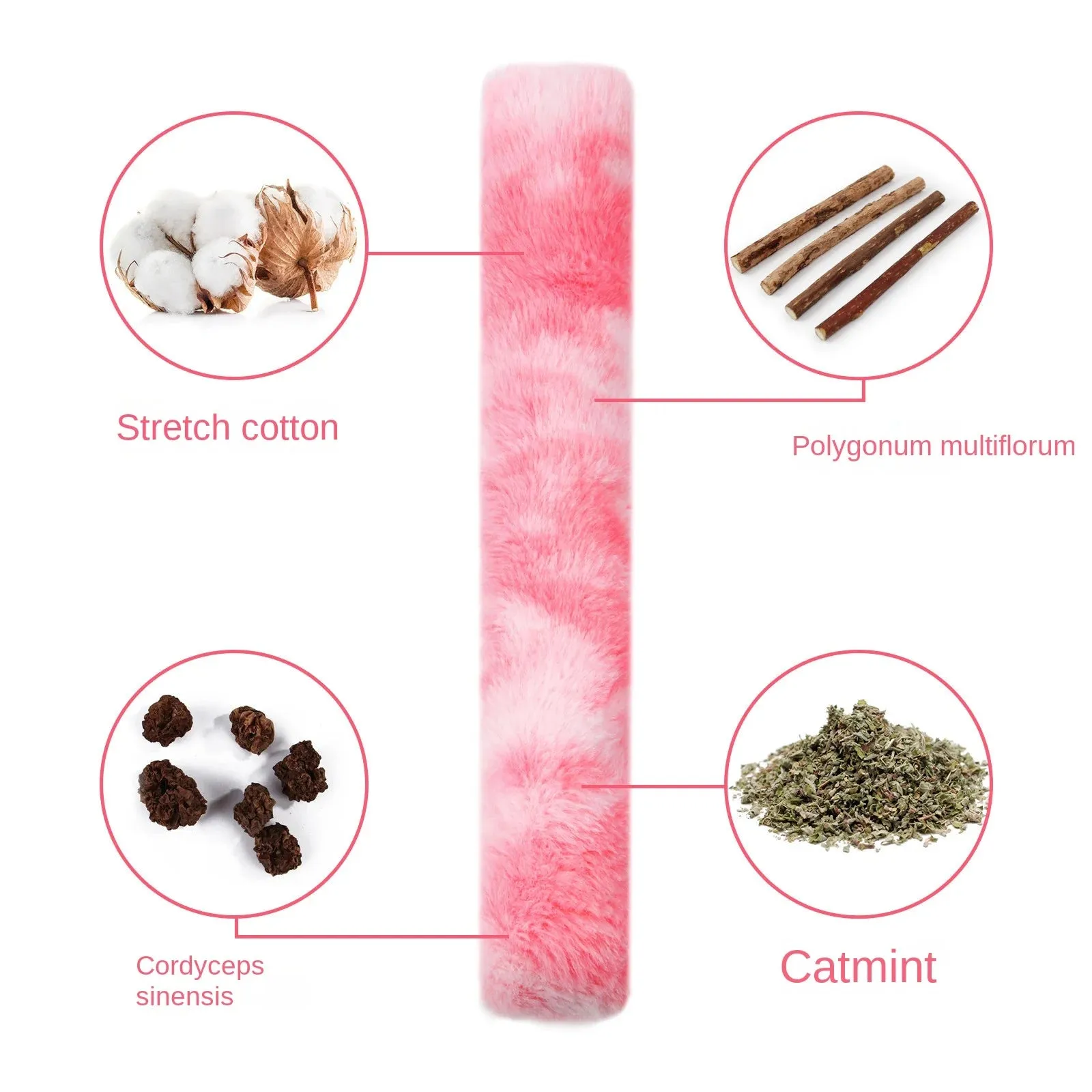 Interactive Plush Catnip Chew Toy for Cats - Colorful Tie-Dye Design