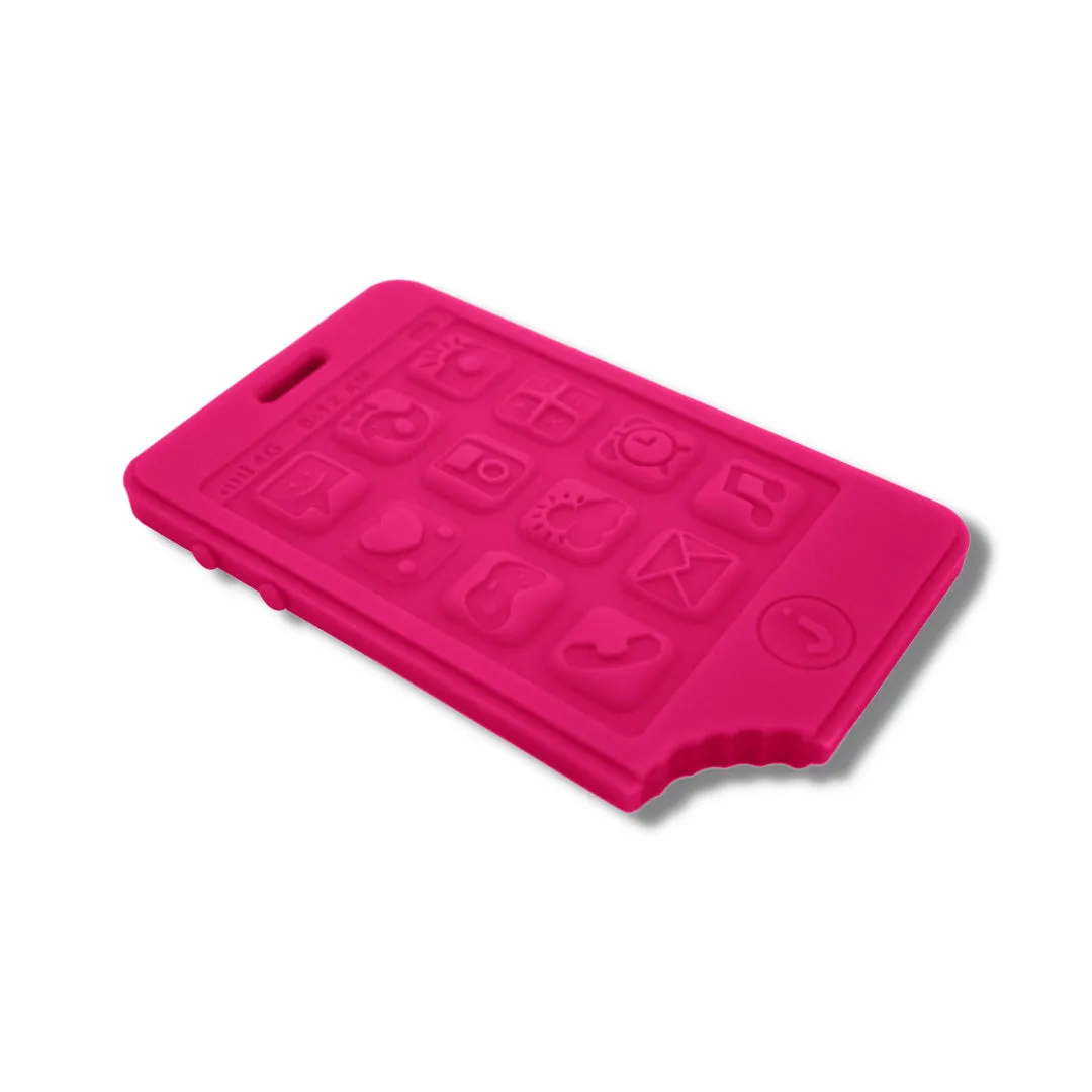 Jellystone Designs Smart Phone Baby Teether - Watermelon Pink