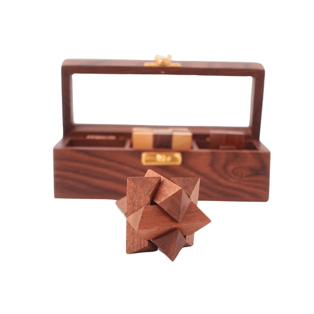 Kids Bestie 3 in 1 Handmade Wooden 3D Puzzles Game