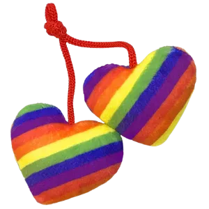 Kittybelles Pride Heart Strings Cat Toy