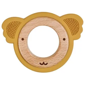 Koala Teether Ring Mustard & Natural 8.5cm