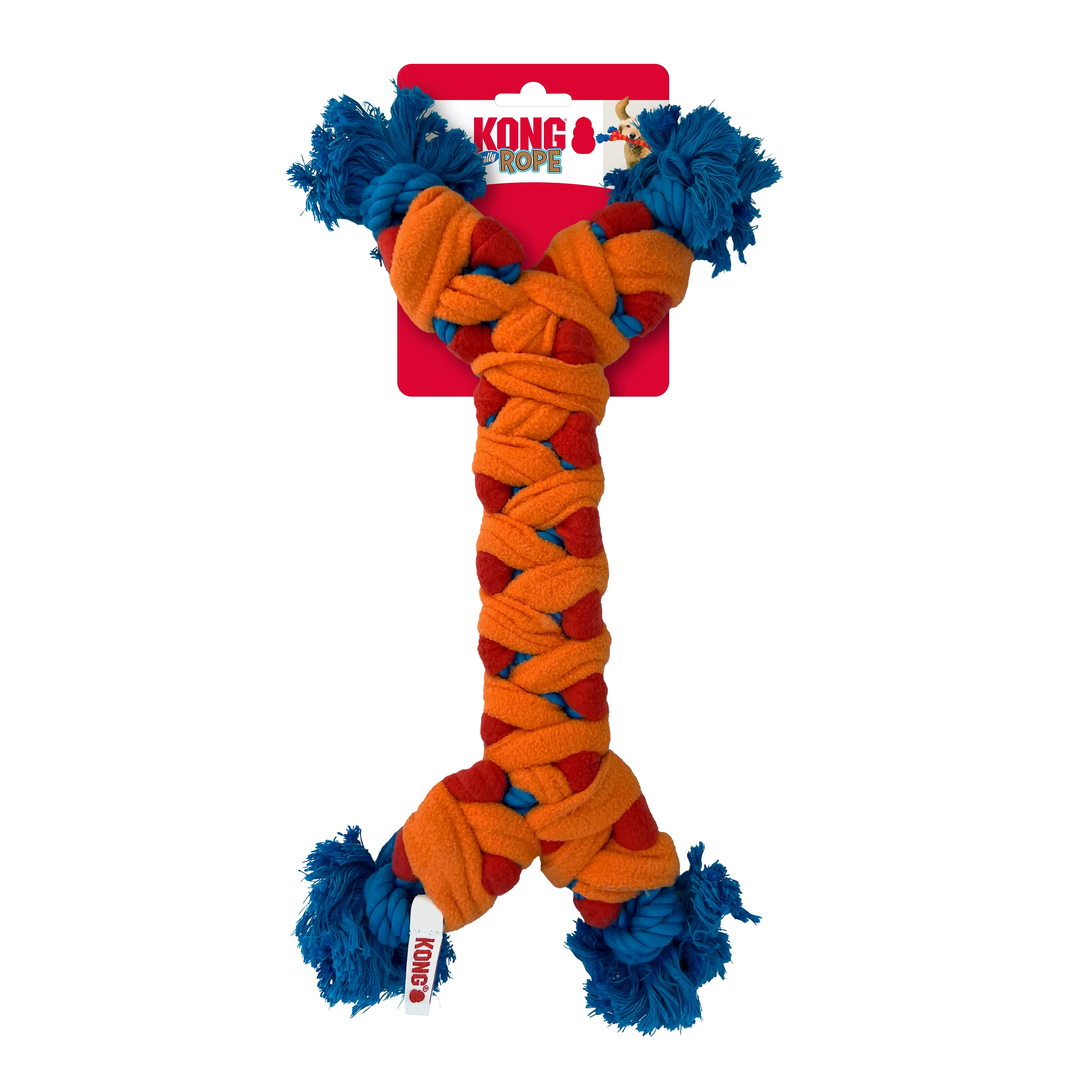 KONG Rope Rally Bone Dog Toy (Medium)
