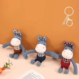 Little Burro In Plush Keychain