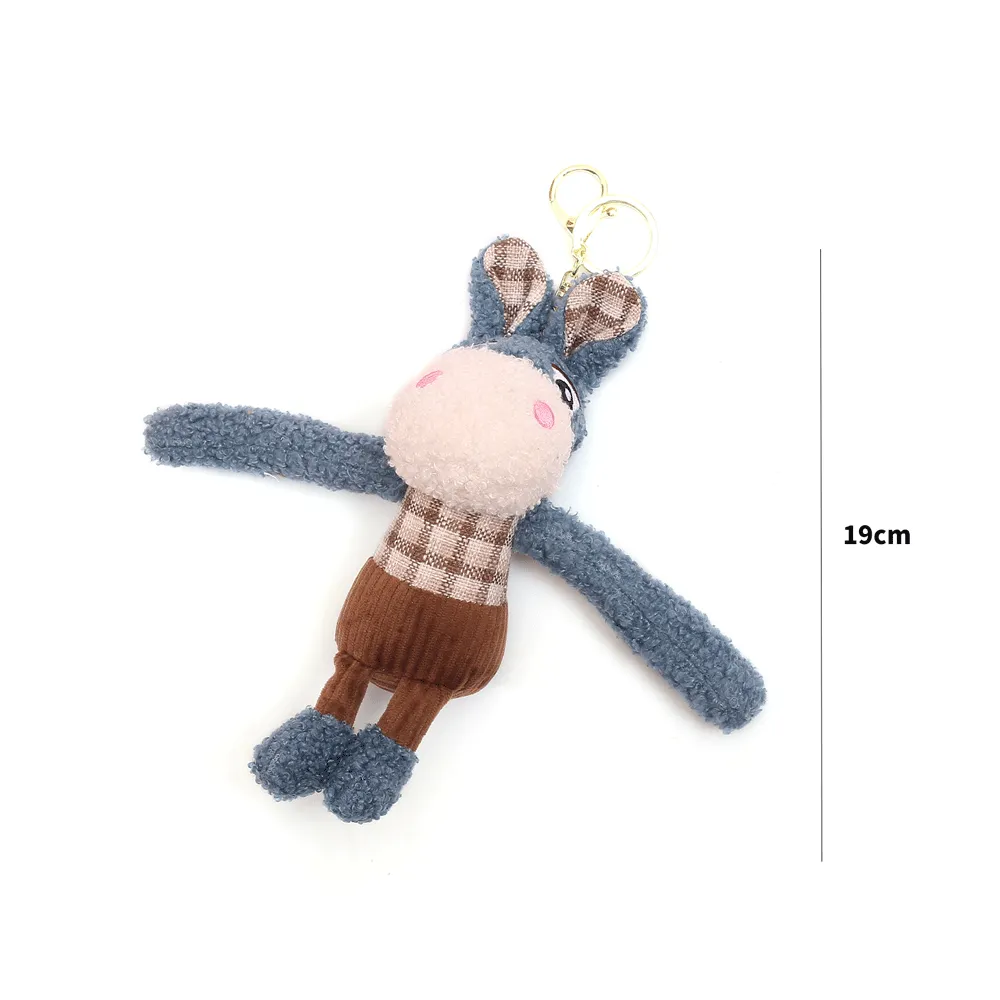 Little Burro In Plush Keychain