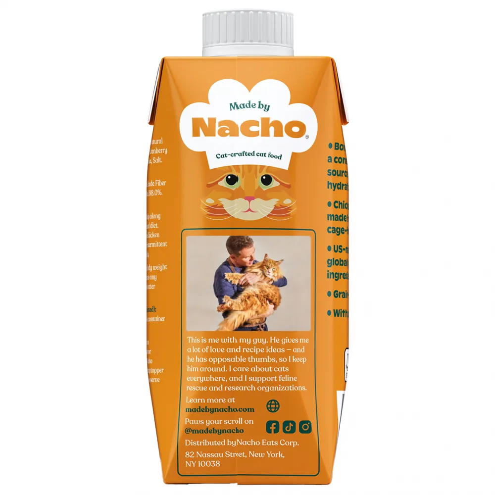 Made By Nacho Cage-Free Chicken Bone Broth Topper Tetra