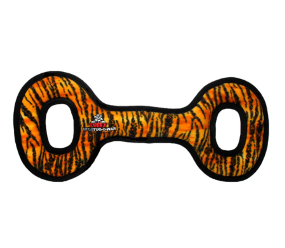 Mega Tug Oval Dog Toy ~ Tiger