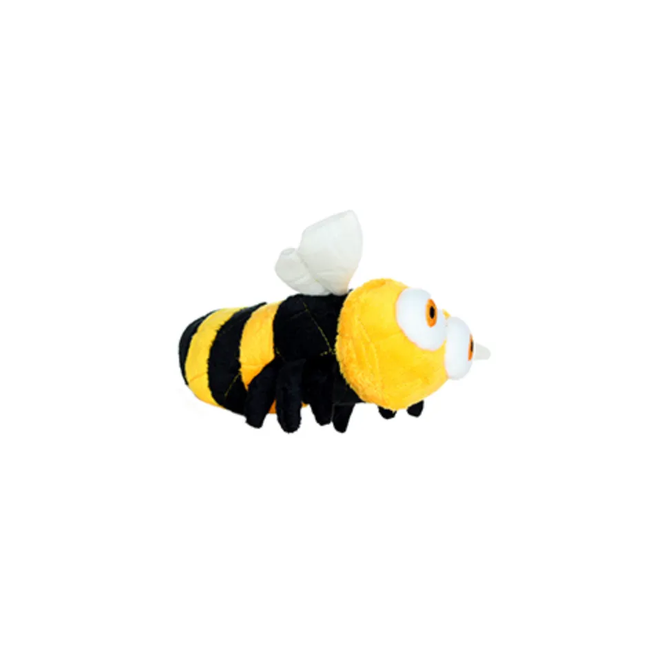 Mighty Microfiber Ball Med Bee, Durable, Squeaky Dog Toy