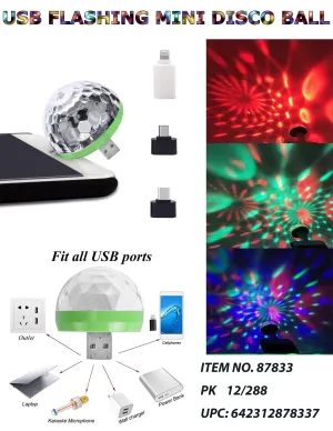 MOBILE USB FLASHING DISCO BALL