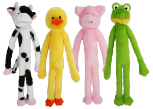Multipet Mini Swingin’ Slevins® 12-Inch, Assorted, Dog Toy