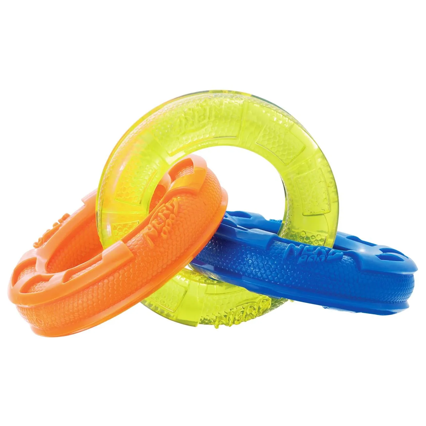 Nerf TPR 3 Ring Dog Tug Toy 20cm