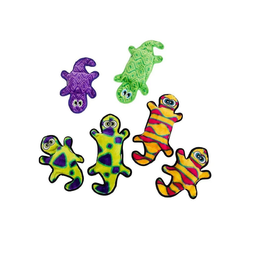 Outward Hound Invincible Gecko 4 Stuffingless Durable Squeaker Dog Toy, Large